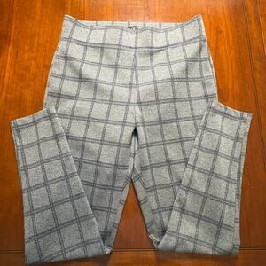 Loft Gray Plaid Pants Size Medium